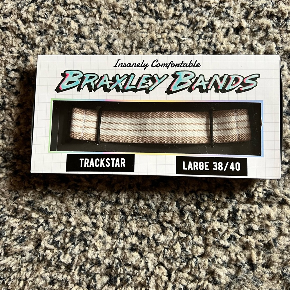 Braxley Bands - Stretchy Apple Watch band - fitted - large 38/40 - “Trackstar”